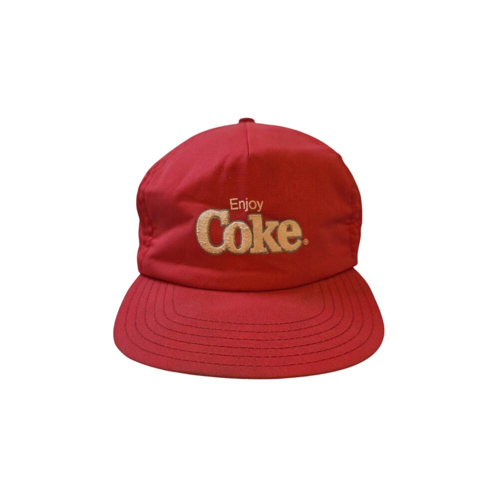 Vintage Enjoy Coke SnapBack Hat Red One Size